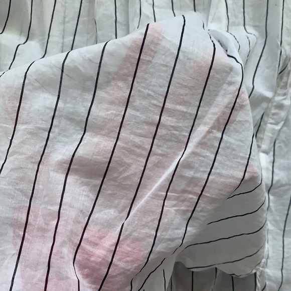 MICHAEL KORS Stripe Cotton Off the Shoulder Top - Picture 6 of 6